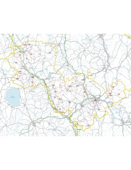 Carta stradale con CAP della provincia di Terni jpg