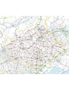 Carta stradale con CAP della provincia di Treviso jpg