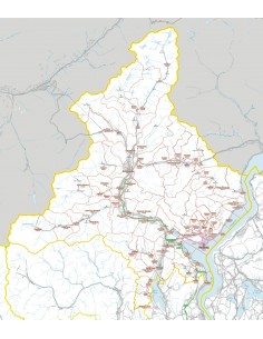 Carta stradale con CAP della provincia di...