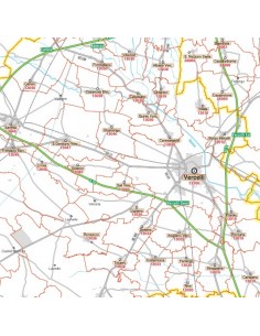 Carta stradale con CAP della provincia di Vercelli jpg 2