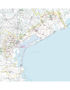 Carta stradale con CAP della provincia di Venezia jpg