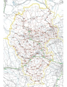 Carta stradale con CAP della provincia di Vicenza jpg