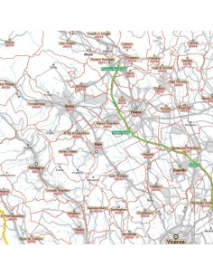 Carta stradale con CAP della provincia di Vicenza jpg 2