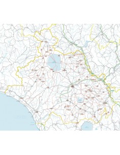 Carta stradale con CAP della provincia di Viterbo jpg