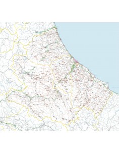 Carta stradale con CAP dell'Abruzzo jpg