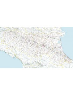 Carta stradale con CAP dell'Emilia Romagna jpg