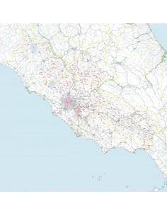 Carta stradale con CAP del Lazio jpg