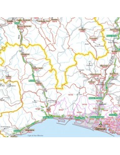 Carta stradale con CAP della Liguria jpg 2