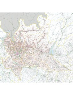 Carta stradale con CAP della Lombardia jpg