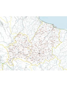 Carta stradale con CAP del Molise jpg