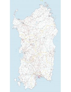 Carta stradale con CAP della Sardegna jpg