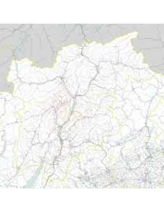 Carta stradale con CAP del Trentino Alto Adige jpg