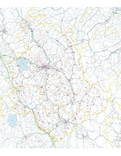 Carta stradale con CAP dell'Umbria jpg