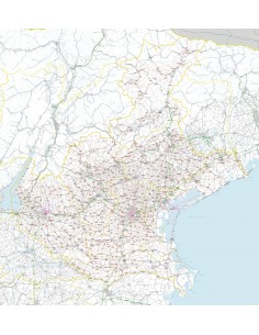Carta stradale con CAP del Veneto jpg