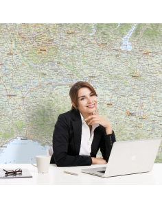 Mappa della Lombardia Magnetica 120x120 cm 2