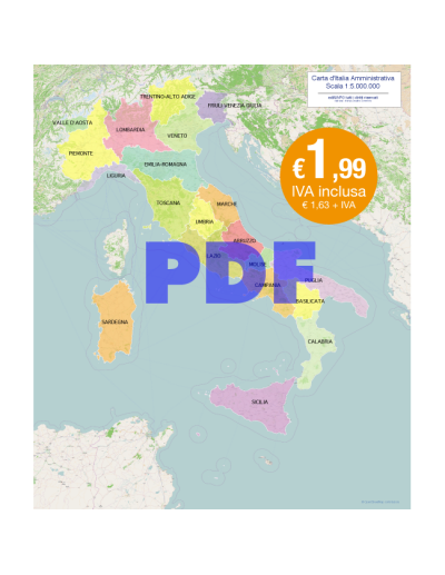 Mappa delle Regioni d'Italia pdf