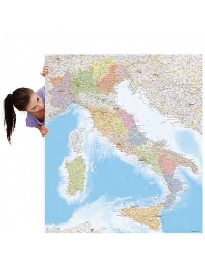 Mappa Italia Politica MAGNETICA 120x135 cm