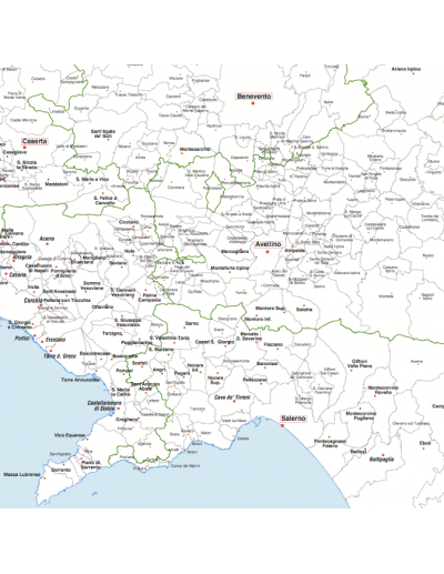 Mappa dei comuni della Campania - PANNELLO...
