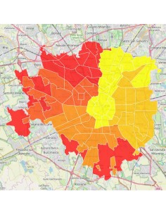 Mappa dei quartieri di Milano KML 2