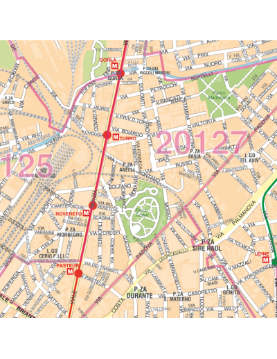 Mappa dei CAP di Milano MAGNETICA e SCRIVIBILE...