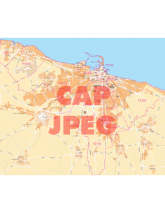 Mappa di Bari jpg 1:50.000 con CAP