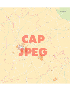 Mappa di Foggia jpg 1:50.000 con CAP