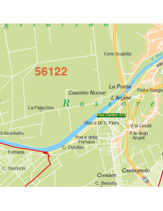 Mappa di Pisa jpg 1:100.000 con CAP 2