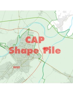 Mappa dei cap di Alessandria ShapeFile 2