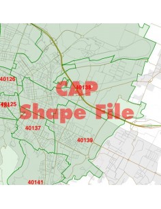 Mappa dei cap di Bologna ShapeFile 2
