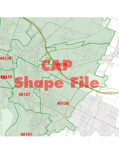 Mappa dei cap di Bologna ShapeFile