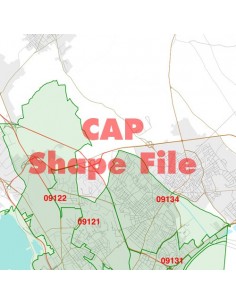 Mappa dei cap di Cagliari ShapeFile 2