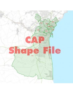 Mappa dei cap di Catania ShapeFile