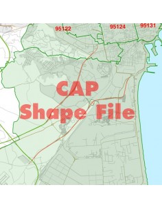 Mappa dei cap di Catania ShapeFile 2