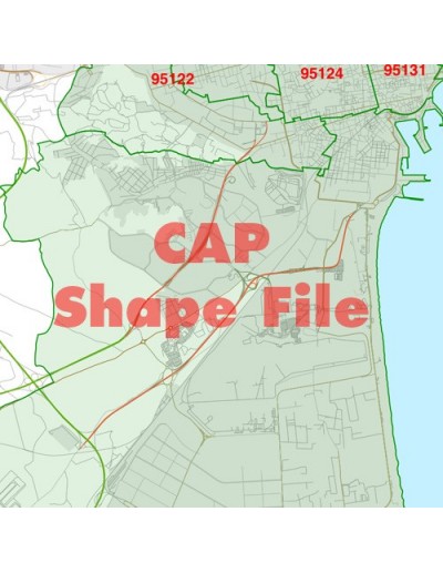 Mappa dei cap di Catania ShapeFile