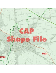 Mappa dei cap di Cesena ShapeFile 2