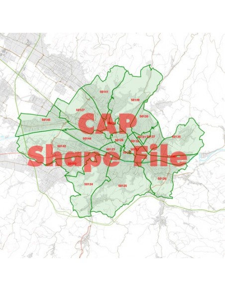 Mappa dei cap di Firenze ShapeFile