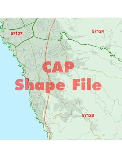 Mappa dei cap di Livorno ShapeFile