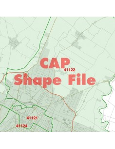 Mappa dei cap di Modena ShapeFile 2