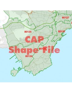 Mappa dei cap di Napoli ShapeFile 2