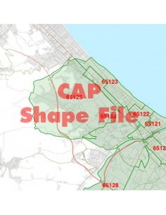 Mappa dei cap di Pescara ShapeFile 2