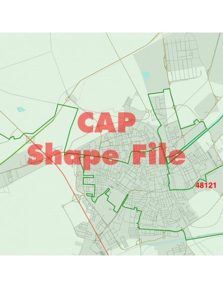 Mappa dei cap di Ravenna ShapeFile