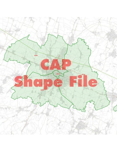 Mappa dei cap di Reggio Emilia ShapeFile