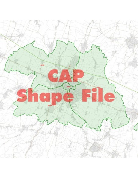 Mappa dei cap di Reggio Emilia ShapeFile