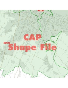Mappa dei cap di Reggio Emilia ShapeFile 2