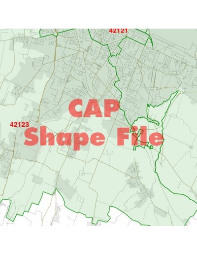 Mappa dei cap di Reggio Emilia ShapeFile