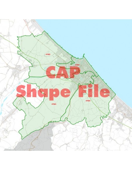 Mappa dei cap di Rimini ShapeFile
