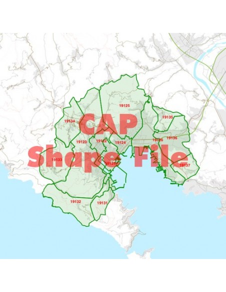 Mappa dei cap di La Spezia ShapeFile