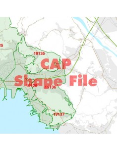 Mappa dei cap di La Spezia ShapeFile 2