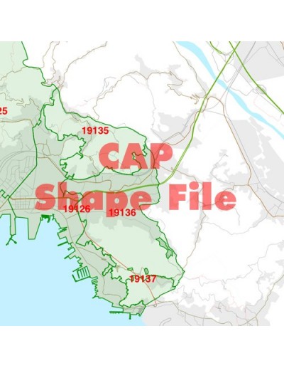 Mappa dei cap di La Spezia ShapeFile