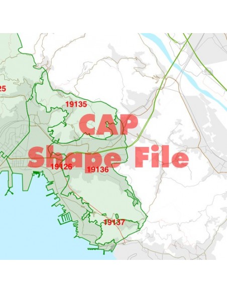 Mappa dei cap di La Spezia ShapeFile